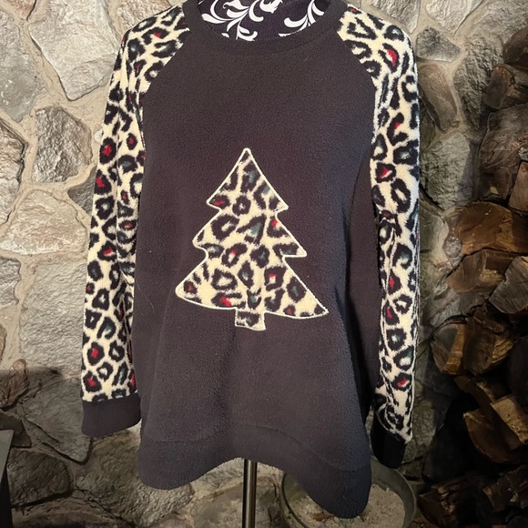 Rockin Around Sweaters - Rockin Round Sherpa Christmas Shirt L